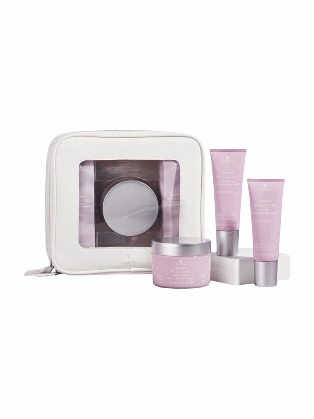 Alterna Haircare Renewing Scalp Care - 3-Pc Scalp Rituals Kit + Cosmetics Bag